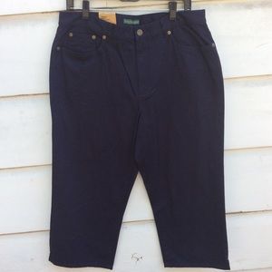 Ralph Lauren blue classic mid calf Chino pants 6